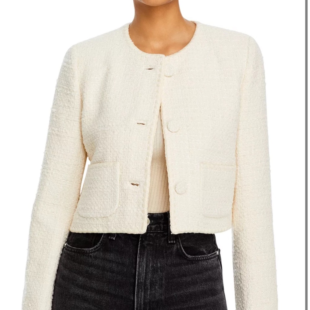 Rebecca Taylor Ivory Tweed Jacket
